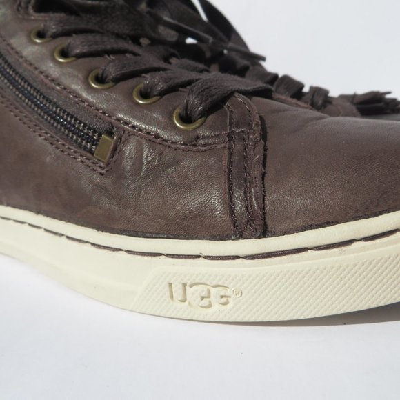UGG Australia Sneaker Blaney Kids size 3 Tasseled High Top NEW Women 5 US EU 36 - Picture 10 of 12